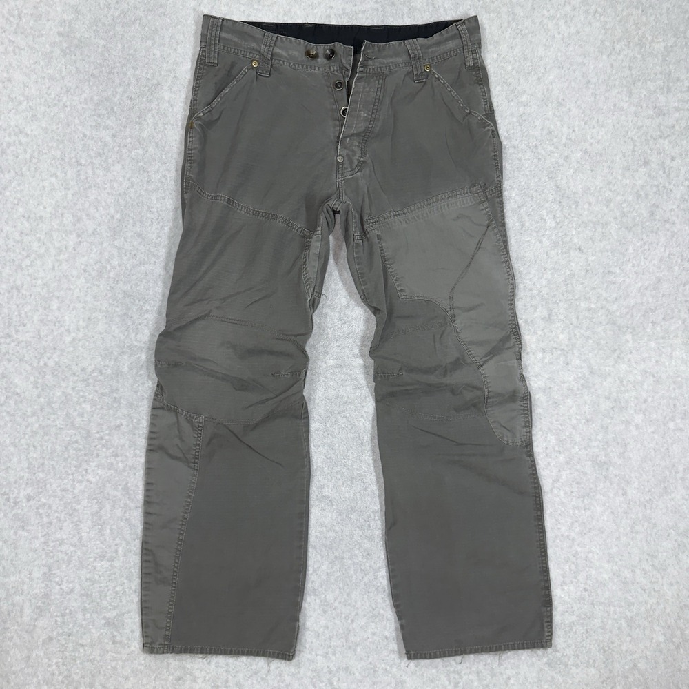 G Star Raw Pants Men 33x29 Gray TRASH ELWOOD Ripstop Tactical Utility Distressed